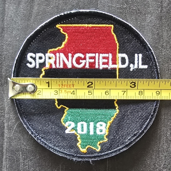 BIKER ROUND UP Springfield, IL 2018 Embroidered Patch BLACK HD RIDERS - Picture 2 of 2